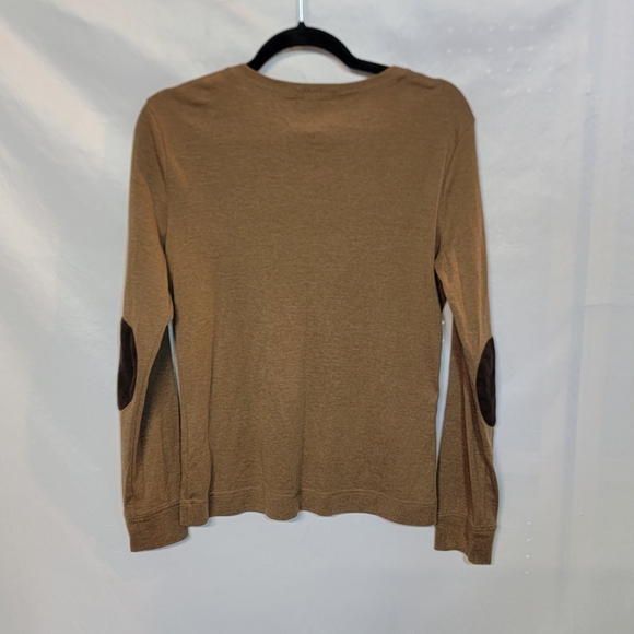Lauren Ralph Lauren Brown Long Sleeve Knit Top - Picture 2 of 9